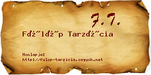Fülöp Tarzícia névjegykártya
